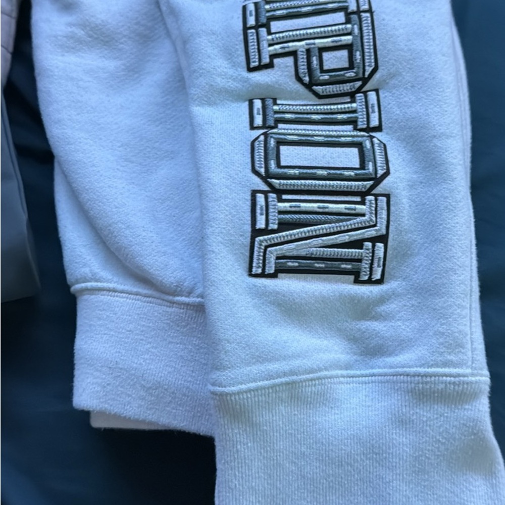Champion White Soft Fleece Joggers